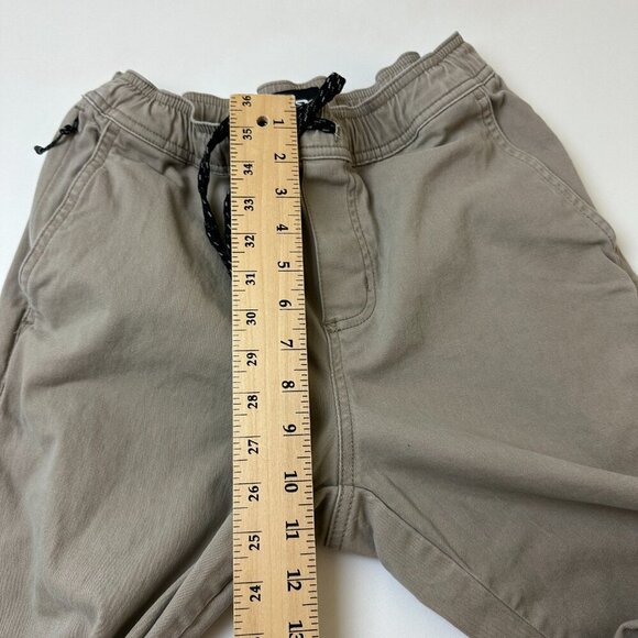 RSQ Jogger Pants Mens Small Khaki Beige Elastic Waist Casual Stretch Lightweight - Picture 6 of 9